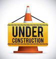under construction design vector image