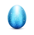 blue glitter egg vector image vector image