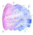 easter water contour vector image vector image