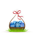 easter eggs vector image vector image