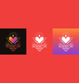 greeting cards invitations for valentines day vector image