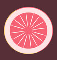 half of grapefruit vector image