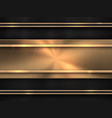 technology background with gold metal texture vector image vector image