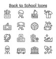 back to school education kindergarten learning vector image