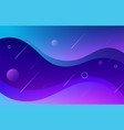 modern wavy gradient geometric background vector image vector image