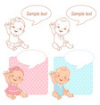 baby shower set vector image