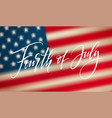 fourth of july celebration banner greeting card vector image