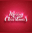 lettering merry christmas and happy new year vector image
