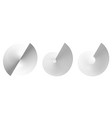 circular spiral sound wave rhythm from lines vector image vector image