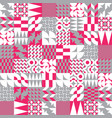 geometric tiles linear seamless pattern vector image