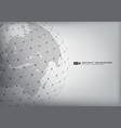 abstract earth globe with wireframe sphare vector image vector image