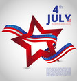 independence day of 4th july vector image