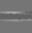 metal rip hole horizontal frame with ragged edges vector image vector image