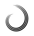 shape design incorporates curve line strip vector image vector image