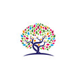 tree icon logo template vector image