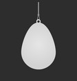 egg ellipse dangler hanging from ceiling realistic vector image