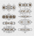 old vintage floral elements vector image