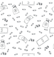 seamless pattern with money vector image