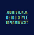 decorative sans serif font with interweaving vector image vector image