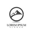 mountain logo and symbols template icons app vector image