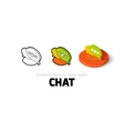 chat icon in different style vector image