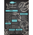 restaurant cafe menu template design vector image