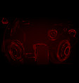 sci-fi futuristic glowing hud display vitrual vector image