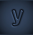 pressed font character vector image