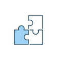 puzzle game concept colored icon vector image