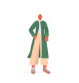 arabic woman in traditional clothes beautiful arab vector image vector image
