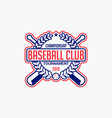 baseball logo badge-12 vector image