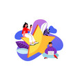 feedback from users and customers about compan vector image vector image