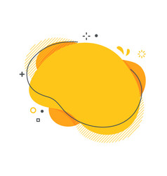 Liquid text box quote speech bubble flowing Vector Image