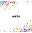 colorful confetti elements isolated on white vector image