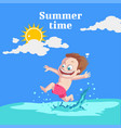 summer time banner design vector image