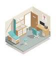 gynecology isometric composition vector image