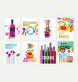 set of menu and brochure design templates vector image vector image