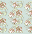 lotus seamless pattern vector image