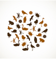 animal icons vector image vector image