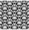 art deco black and white pattern vector image