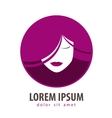 beauty salon logo design template cosmetic vector image vector image