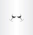 wine glasses cheers logo icon vector image
