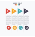 arrow infographic banner vector image