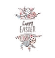 easter greeting card vector image vector image