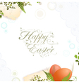 easter holiday frame vector image