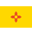 new mexican state flag vector image vector image