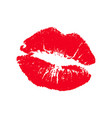 classic kiss lips lipstick mark vector image