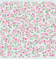 floral pattern flower seamless background vector image
