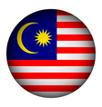 Malaysia flag button Royalty Free Vector Image