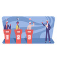 television quiz show competitive puzzle game vector image vector image